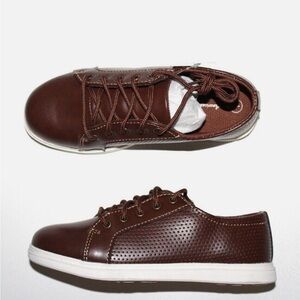 American Eagle Boys’ Liam Perforated Casual Brown Shoes